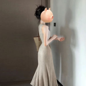 CHANGTONG | Elegant and Slimming Retro Knitted Dress