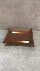 Muraditohome Japanese Zen Ceramic Serving Plate Square 8.75 in and Rectangular Sushi Platter 12x4 in