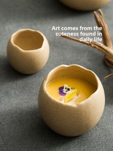 YOGEHOME | Creative Ceramic Bowl for Steamed Egg and Dessert Plating