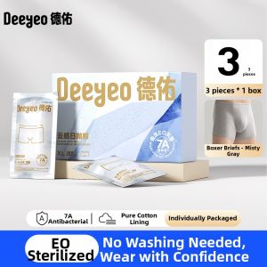 Deeyeo | Disposable Mens Underwear For Travel Sterile No-wash Large Size