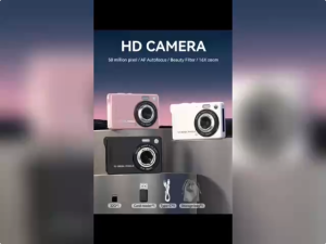 Máy ảnh bỏ túi 48MP 4K tự động lấy nét - Zoom 16X & Nhận diện khuôn mặt Thiết kế chống nước nhiệt đới với thẻ nhớ 32GB (Hoàn hảo cho du lịch & gia đình)