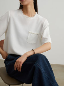 Fringed Unique High-end Korean Style T-shirt
