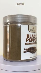 ALAMEE Lada Hitam Bubuk Black Pepper Powder Bumbu Dapur Instan Blackpepper 50 Gram
