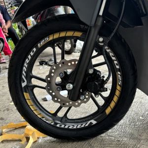 Stiker Pelek Motor Honda Vario 125 Cutting Sticker Variasi Velg Roda Ban Aksesoris Terlaris