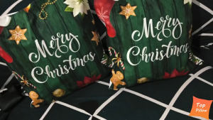4pcs Christmas Throw Pillow Case for Sofa 18X18in Merry Xmas Design Pillowcase Cover with Zipper Home Decor Cushion Cover Throw Pillow Case Cotton Cushion Cover For Home Decor 45X45cm