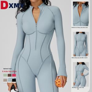 Quick-Drying Breathable Slimming Zip-Up Yoga Suit