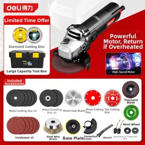 deli | Multi-functional Electric Angle Grinder