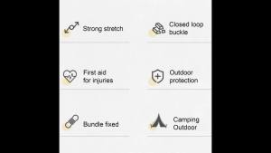 Outdoor Heavy Duty Bungee Cord Elastic Tie Strap String Carabiner Hooks Kayak Cycling Luggage Packing Ropes Camping Accessories