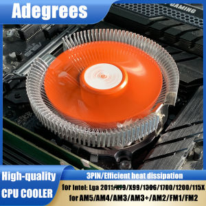 CPU Radiator Cooler 90mm 3PIN Efficient Cooling fan for LGA 775 1155 1150 1151 1200 1700 2011 X79 X99 1366 AM3 AM4 Ventilador
