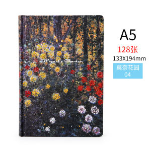 Mona Garden Creative A5 Notebook Diary Color Page Handmade High Aesthetic Value Fine Stationery Notebook Journal