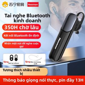 Tai Nghe Bluetooth Newman L18 Dây Đeo Tai Nghe Một Bên Tai Dài Ngày Chạy Xe 310 Hỗ Trợ Cuộc Gọi Thời Gian Chờ 350h