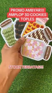 PROMO AMBYAR!! PAKET 5 PCS AMPLOP 3D MOTIF TOPLES KUE TRENDING 2025