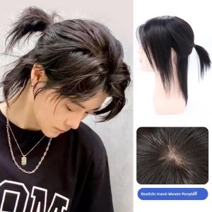 WEIWEI | Mens Japanese-Style Half-Up Mullet Wig