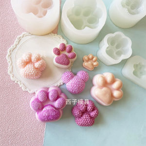 Cat Claw Shaped Silicone Molds for Baking Chocolate Candies Fire Seal Wax Granules Candles Kitchen Cooking Tools Trendy Toy
