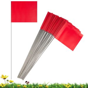 50pack 14x20cm Marker Flags Marking Flags Garden Flags Irrigation Sprinkler Flag Signal Flags