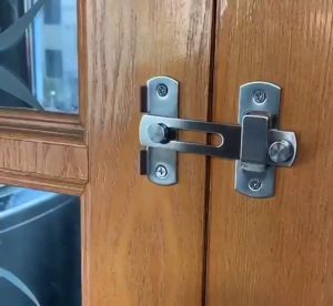 Hasp Latch Lock Sliding Door Window Cabinet Fitting Room Stainless Door Locks