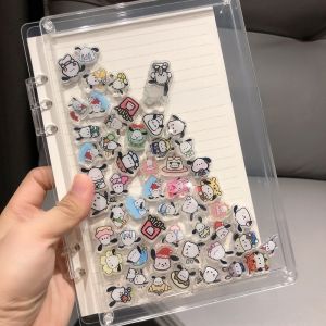 2023 New Transparent Acrylic the Hokey Pokey A5 Notebook A7 Loose-Leaf Journal Book DIY Pacha Dog Notebook