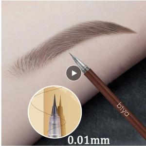 Liquid Eyebrow Tattoo Pencil 0.01MM Ultra Thin Head Waterproof Eyebrow Pen Sweat-proof Easy To Color Eye Cosmetic Makeup