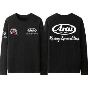 Áo Thun Dài Tay Arai Mùa Thu Nhanh Khô Đa Năng Áo Thun Xe Máy Đua F1 Thời Trang Thường Ngày Bằng Polyester Áo Thun Nam