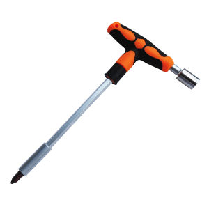 Bộ Dụng Cụ Vặn Vít Chữ T Mở Rộng Hai Đầu Chéo Và Lục Giác Bốn Cạnh Dùng Trong Gia Đình Có Tay Cầm Bằng Thép Cacbon