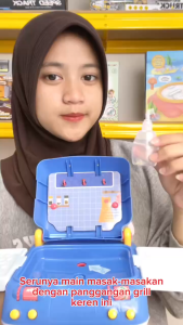 Mainan Anak BTC-0022 TASTY BARBECUE LITTLE CHEF Mainan Masakan Bbq Spray Panggangan Lights Anak Mainan Anak Perempuan - Mainan Anak Laki Laki