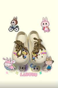 Sandal sepatu labubu trendy anak perempuan sendal sepatu tali labubu best seller