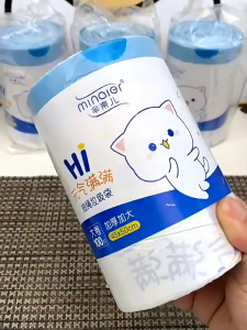 SG Stock｜100pcs Thickened Portable Cartoon Drawstring Garbage Bags Enlarged Plastic Bag