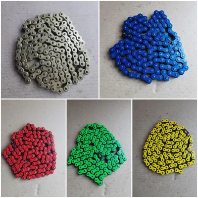 (BISA COD) RANTE RANTAI 415 428 H 130 L MERAH BIRU ORANGE STABILO KUNING MP NUI TACING NOT SSS