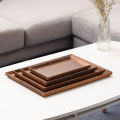 Black Walnut Wood Long Rectangle Multi-purpose Tray. 
