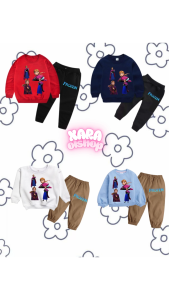 Setelan anak 1-5 thn sablon keren / baju anak motif kartun