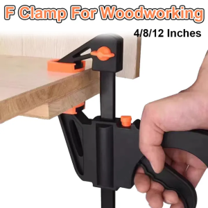 4/8/12 Inches Quick Ratchet Release Speed Squeeze Wood Wood Working Bar Angle Right Clip Grip Clamp F Clamp for Woodworking