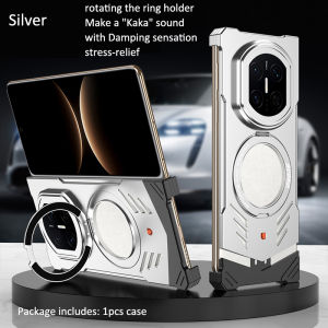 Magnetic 360 Degrees Rotating Ring Holder Aluminum Alloy Metal Case For Huawei Mate X7 X6 X5 X3 Mate 70 Pro Plus 70Pro+