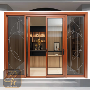 Stiker kaca jendela rumah model  klasik elegan tampilan estetika bergaya modern