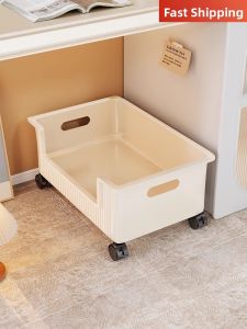 Portable Under-Desk Book Storage Rack