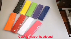 Băng đô trán thể thao headband thấm mồ hôi co giãn chống trượt băng đeo cổ tay sweatband vải dệt kim tập thể thao