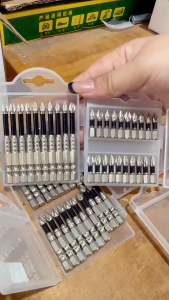 ดอกสว่านไขว้เหล็กอัลลอยด์ เค5ลื่นทนต่อแรงกระแทกข้ามหัวบิต ส2โลหะผสมไขควงไฟฟ้าบิต พกพาสะดวก