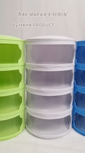 Tudung Saji 4 susun / Rak Penyimpanan Makanan/ Food Storage Diamond / Food Storage MultiLayer 4 Layer - Kotak Makan