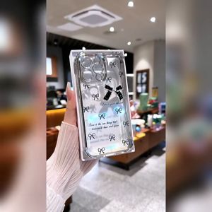 OPPO Reno 13 12 11 Pro 5G Case OPPO Reno 8T 8Z 7Z 5G Black Bow Shockproof Case with Camera Lens Protector Phone Case Electroplated Material