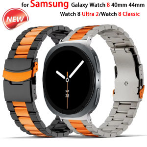 Stainless Steel Band For Samsung Galaxy Watch 8 40mm 44mm Ultra 2 Luxury Metal Strap For Galaxy Ultra 47mm/8 Classic Accessories