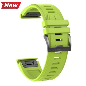 22 26mm Silicone WatchBand for Garmin Fenix 7 7X 8 E 6X 6 Pro 5 5X Plus Epix Gen2 Enduro 3 Instinct 3 Solar Quick Release Strap
