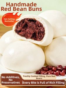 Heatable Healthy Semi-finished Sweet Bean Bun