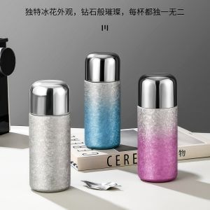 Cốc Nước Tiệt Điệnไทtan Nhỏ Gọn Sang Trọng Cốc Nước Ngoài Trời Di Động Cho Phụ Nữ Cốc Nước Có Ống Hút Bằng Thép Không Gỉ 240ml-360ml