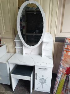 Meja Rias Sliding pintu kaca geser motif marmer terbaru