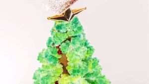 เมจิกเติบโตคริสตัลต้นคริสต์มาสเด็ก DIY รู้สึกตกแต่งฮาโลวีนต้นไม้/เครื่องประดับคริสต์มาส/แขวนผนังของขวัญของขวัญชุดแปลกสำหรับเด็กตลกการศึกษาและพรรคของเล่น