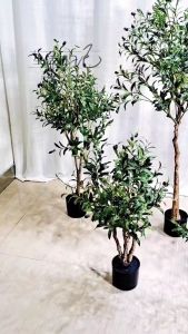 Sampai7an PBP174 Tanaman Hias Pohon Zaitun Plastik Ornamen Buatan Hiasan Ruangan Indoor Outdoor COD