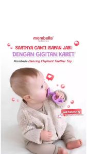 Mombella Dancing Elephant Teether - Mainan Gigitan Bayi