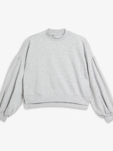 เสื้อสเวตเตอร์คอกลมแขนยาวหลวมๆ สีพื้นสบายๆ สำหรับผู้หญิง ทรงหลวมๆ ลำลอง เสื้อผ้าผู้หญิงฤดูใบไม้ร่วง MK คอลเลกชั่นฤดูใบไม้ร่วง