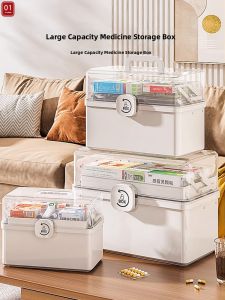 Large Capacity Multi-Layer Medicine Box
