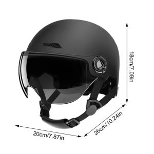NEW Bicycle Safety Helmet Mens and Womens Adult Children Cartoon Electric Bicycle Motorcycle Half Helmet with Goggles