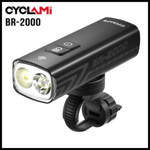 CYCLAMI SoRider Bicycle Front Bike Light Headlight BR 2000 AI 1200 Lumens High Brightness Multi-Function Road MTB Cycling Safety